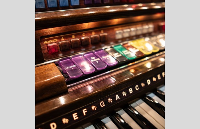 Used Lowrey Majesty DLX Cherry Organ All Inclusive Top Grade Package (SN:510D604K023178) - Image 13